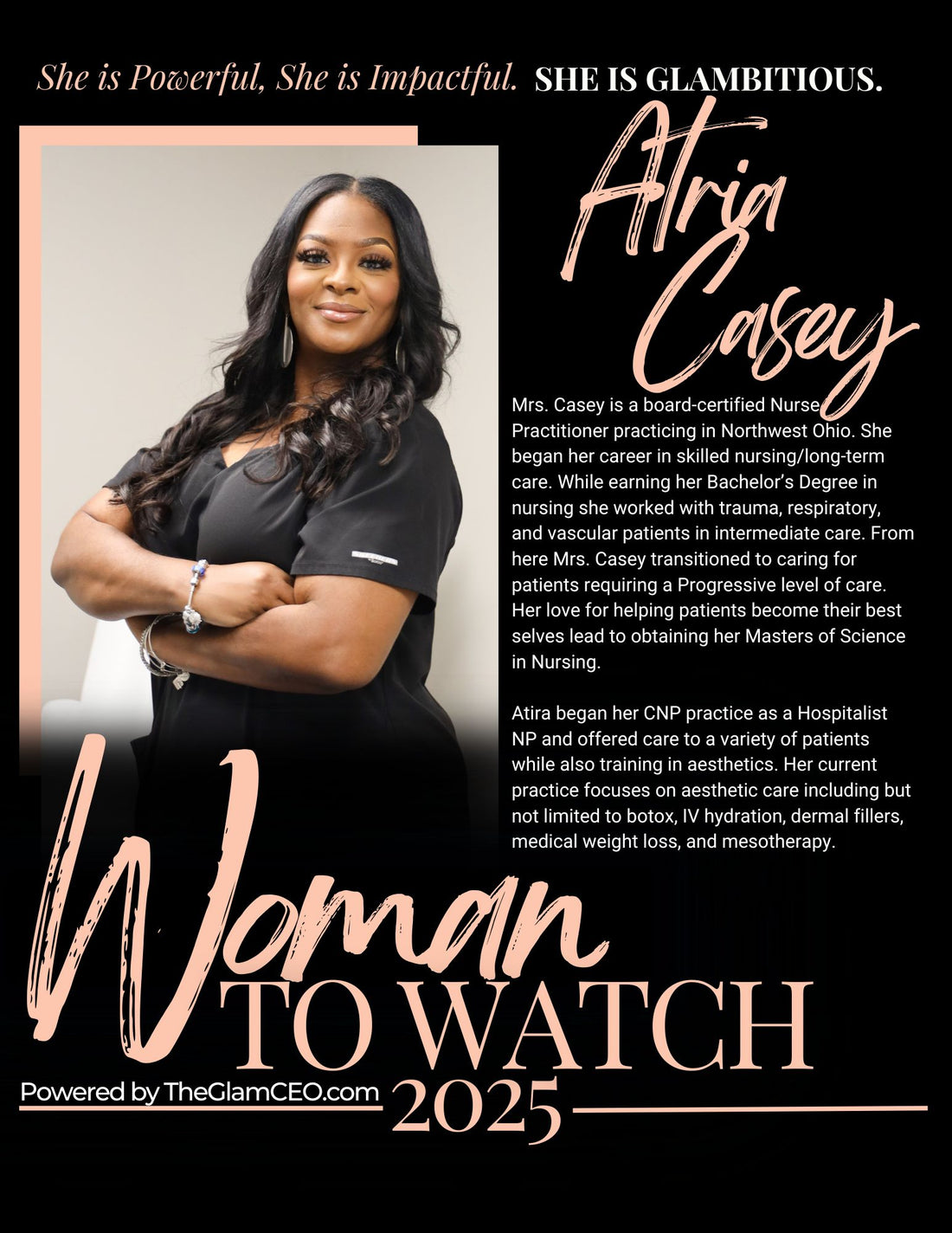 Atria Casey is a 2025 Woman to Watch!