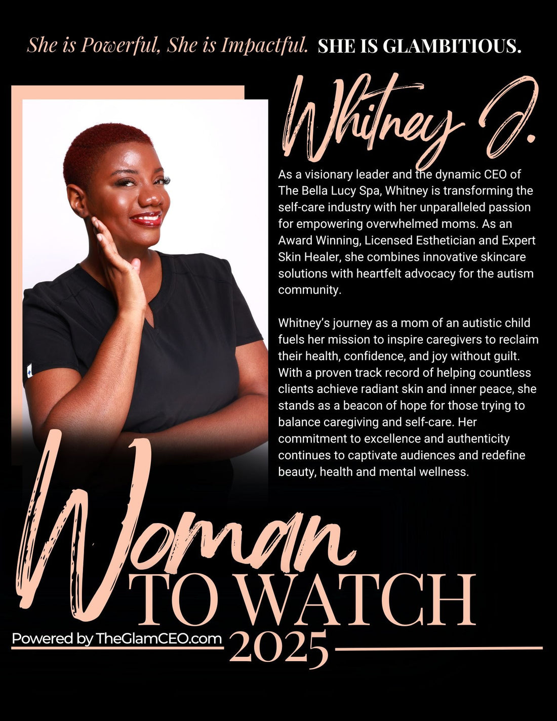 Whitney J is a 2025 Woman to Watch!