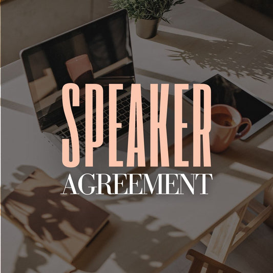 Speaker Agreement Template